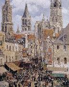 Camille Pissarro, The streets of Rouen
